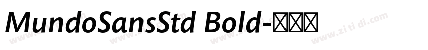 MundoSansStd Bold字体转换